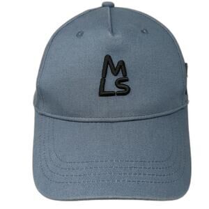 Magnlens Slideback 5 Panel Cap Blue One Size Adjustable Embroidered Vented Holes
